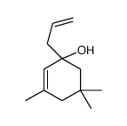 3,5,5-trimethyl-1-prop-2-enylcyclohex-2-en-1-ol结构式