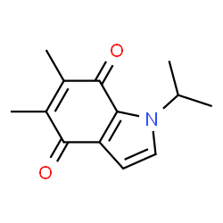 1H-Indole-4,7-dione, 5,6-dimethyl-1-(1-methylethyl)- (9CI) Structure