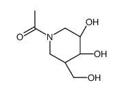 1-[(3S,4S,5S)-3,4-dihydroxy-5-(hydroxymethyl)piperidin-1-yl]ethanone Structure