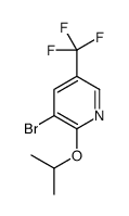 3-bromo-2-propan-2-yloxy-5-(trifluoromethyl)pyridine结构式