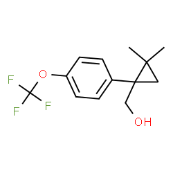 (2,2-dimethyl-1-(4-(trifluoromethoxy)phenyl)cyclopropyl)methanol Structure