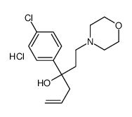 3-(4-chlorophenyl)-1-morpholin-4-ylhex-5-en-3-ol,hydrochloride结构式