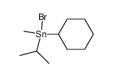Bromocyclohexylisopropyl(methyl)tin(IV) Structure