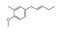 2-methyl-4-pent-2-enyl-anisole结构式