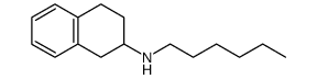 N-hexyl-1,2,3,4-tetrahydro-2-naphthalenamine Structure