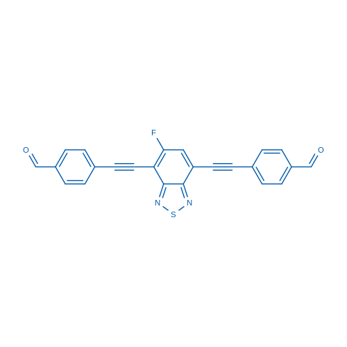 4,4'-((5-氟苯并[c][1,2,5]噻二唑-4,7-二基)双(乙炔-2,1-二基))二苯甲醛图片