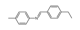 N-(4-ethyl-benzylidene)-p-toluidine结构式