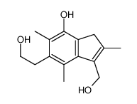 6-(2-hydroxyethyl)-1-(hydroxymethyl)-2,5,7-trimethyl-3H-inden-4-ol Structure