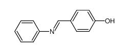 (E)-4-((PHENYLIMINO)METHYL)PHENOL Structure