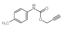 Carbamic acid,N-(4-methylphenyl)-, 2-propyn-1-yl ester structure