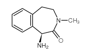 (1S)-1-氨基-1,3,4,5-四氢-3-甲基-2H-3-苯并氮杂卓-2-酮结构式