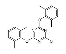 2-chloro-4,6-bis(2,6-dimethylphenoxy)-1,3,5-triazine Structure