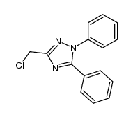 3-chloromethyl-1,5-diphenyl-1H-[1,2,4]triazole结构式