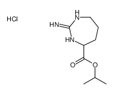 propan-2-yl 2-amino-4,5,6,7-tetrahydro-1H-1,3-diazepine-7-carboxylate,hydrochloride Structure