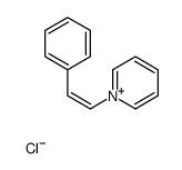 1-[(E)-2-phenylethenyl]pyridin-1-ium,chloride Structure