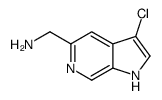 5-氨基甲基-3-氯-1H-吡咯并[2,3-c]吡啶结构式