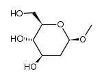 methyl-2-deoxy-α,β-D-arabino-hexopyranoside结构式