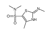 N,N,4-trimethyl-2-(methylamino)-1,3-thiazole-5-sulfonamide Structure