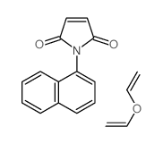 ethenoxyethene; 1-naphthalen-1-ylpyrrole-2,5-dione structure