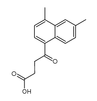 4-[4.6-Dimethyl-naphthyl-(1)]-4-oxo-buttersaeure Structure
