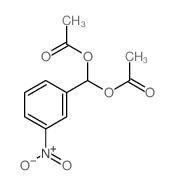 [acetyloxy-(3-nitrophenyl)methyl] acetate structure