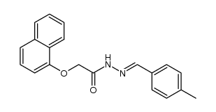 (naphthalen-1-yloxy)acetic acid (4-methylbenzylidene)hydrazide结构式