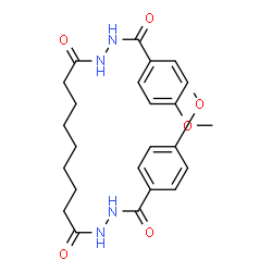 N'1,N'9-Bis(4-methoxybenzoyl)nonanedihydrazide structure