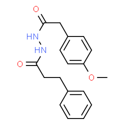 N'-[(4-methoxyphenyl)acetyl]-3-phenylpropanohydrazide Structure