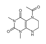 Lumazine,5-acetyl-5,6,7,8-tetrahydro-1,3-dimethyl- (8CI)结构式