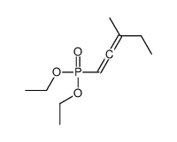 1-diethoxyphosphoryl-3-methylpenta-1,2-diene结构式