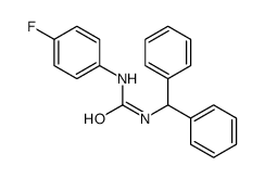 1-benzhydryl-3-(4-fluorophenyl)urea Structure