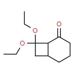 Bicyclo[4.2.0]octan-2-one, 8,8-diethoxy- (9CI)结构式