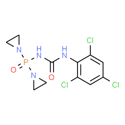 1-(DI(AZIRIDIN-1-YL)PHOSPHORYL)-3-(2,4,6-TRICHLOROPHENYL)UREA Structure