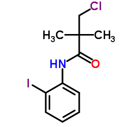 3-Chloro-N-(2-iodophenyl)-2,2-dimethylpropanamide结构式