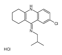 (7-chloro-1,2,3,4-tetrahydroacridin-9-yl)-(2-methylpropyl)azanium,chloride Structure