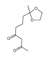 7-(2-methyl-1,3-dioxolan-2-yl)heptane-2,4-dione Structure