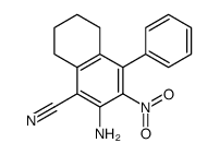 2-amino-3-nitro-4-phenyl-5,6,7,8-tetrahydronaphthalene-1-carbonitrile Structure