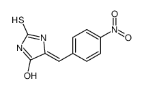 5-[(4-nitrophenyl)methylidene]-2-sulfanylideneimidazolidin-4-one Structure