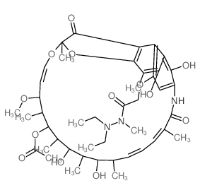 Rifamycin B, 2,2-diethyl-1-methylhydrazide结构式