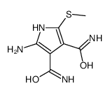 2-氨基-5-甲基硫代-(1h)-吡咯-3,4-二羧酰胺结构式