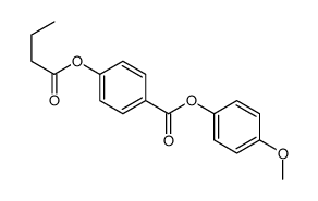 4-(Butyryloxy)benzoic acid 4-methoxyphenyl ester structure