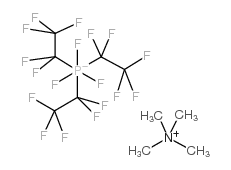 TETRAMETHYLAMMONIUM TRIS(PENTAFLUOROETHYL)TRIFLUOROPHOSPHATE结构式