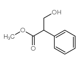 Benzeneacetic acid, a-(hydroxymethyl)-, methyl ester Structure