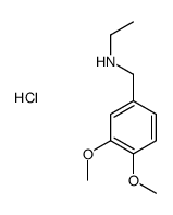 N-[(3,4-dimethoxyphenyl)methyl]ethanamine,hydrochloride结构式