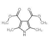 1H-Pyrrole-3,4-dicarboxylicacid, 2,5-dimethyl-, 3,4-dimethyl ester结构式