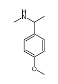 1-(4-Methoxyphenyl)-N-methylethanamine结构式