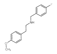 N-[(4-fluorophenyl)methyl]-2-(4-methoxyphenyl)ethanamine Structure