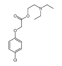 2-(diethylamino)ethyl 2-(4-chlorophenoxy)acetate结构式