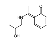 6-[1-(2-hydroxypropylamino)ethylidene]cyclohexa-2,4-dien-1-one结构式