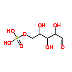 D-Ribose 5-phosphate structure